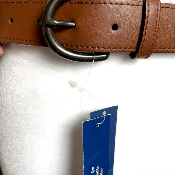 Old Navy 36" Women's Wide Woven Stretch Waist Belt Navy/Tan M-L - NWT - Picture 6 of 6